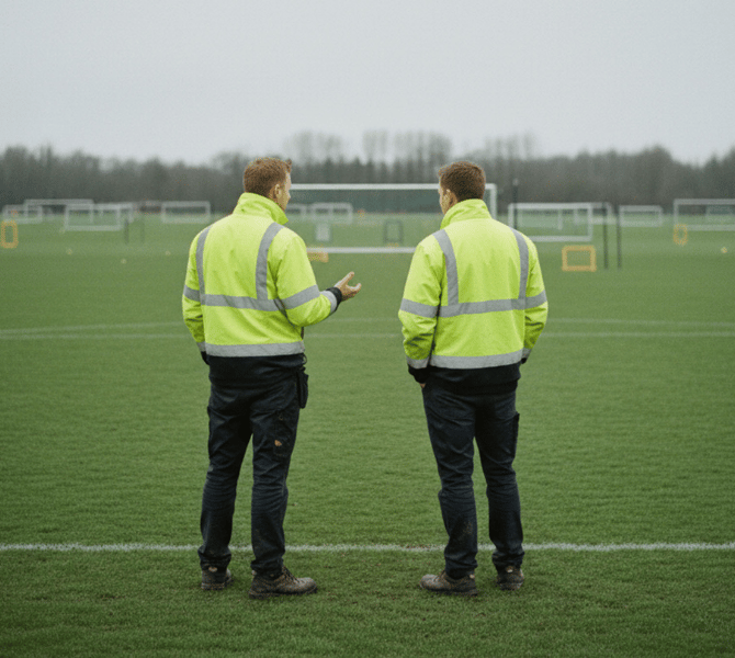 Inspecting sports facilities