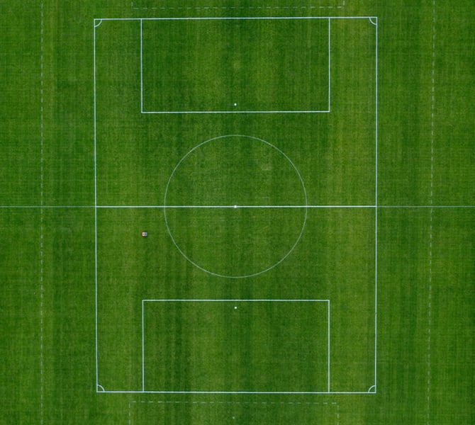 Perfect football pitch